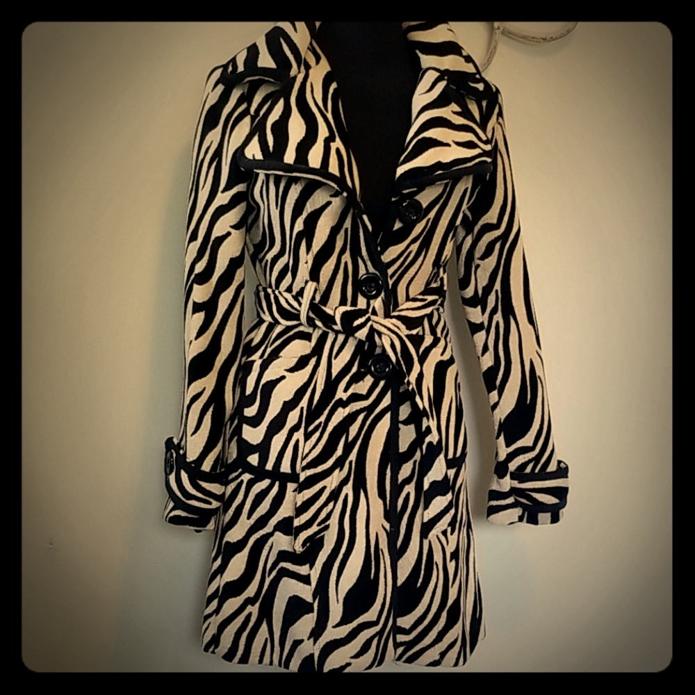 Animal print coat